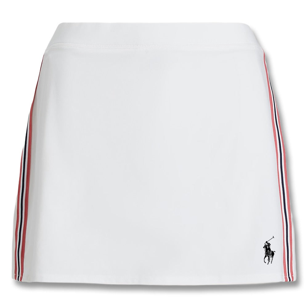 Ralph Lauren 4-Way Stretch Back Pleats 15" Golf Short Ceramic Blue/Red Sky/Ceramic White - SP25 Women
