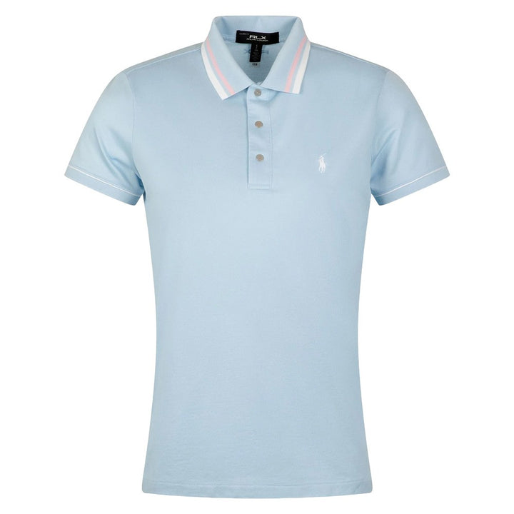Ralph Lauren Tour Pique Val Golf Polo (Tailored Fit) Cold Spring/Garden Pink/Ceramic White - SP25 Women