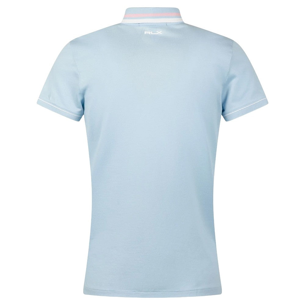 Ralph Lauren Tour Pique Val Golf Polo (Tailored Fit) Cold Spring/Garden Pink/Ceramic White - SP25 Women