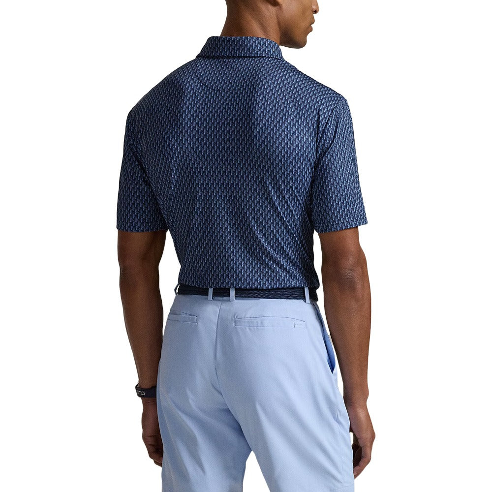 Ralph Lauren Lightweight Airlfow Golf Polo (Golf Club Bags Print) Refined Navy - SP25 Men