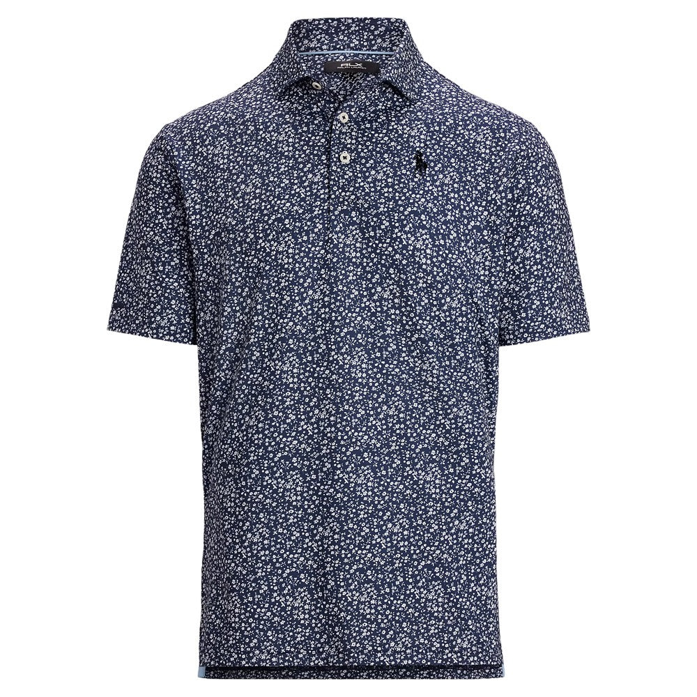 Ralph Lauren Lightweight Airlfow Golf Polo (Micro Toss Floral Print) Refined Navy - SP25 Men