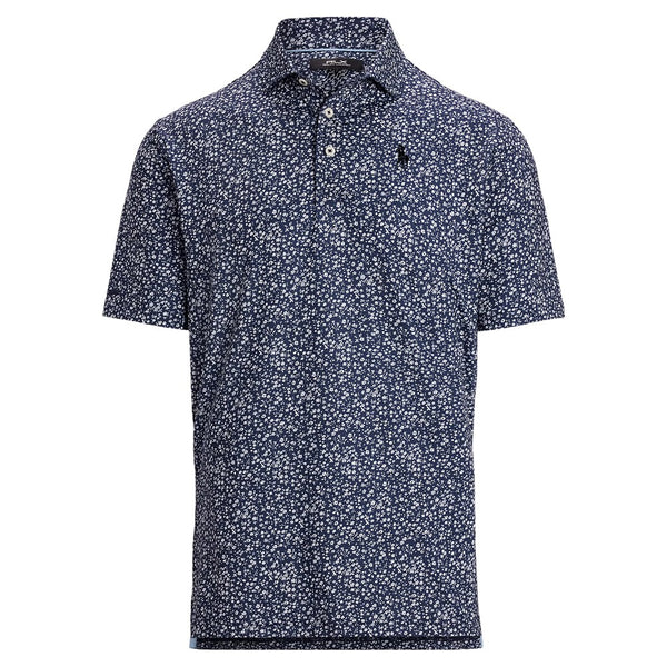 Ralph Lauren Lightweight Airlfow Golf Polo (Micro Toss Floral Print) Refined Navy - SP25 Men