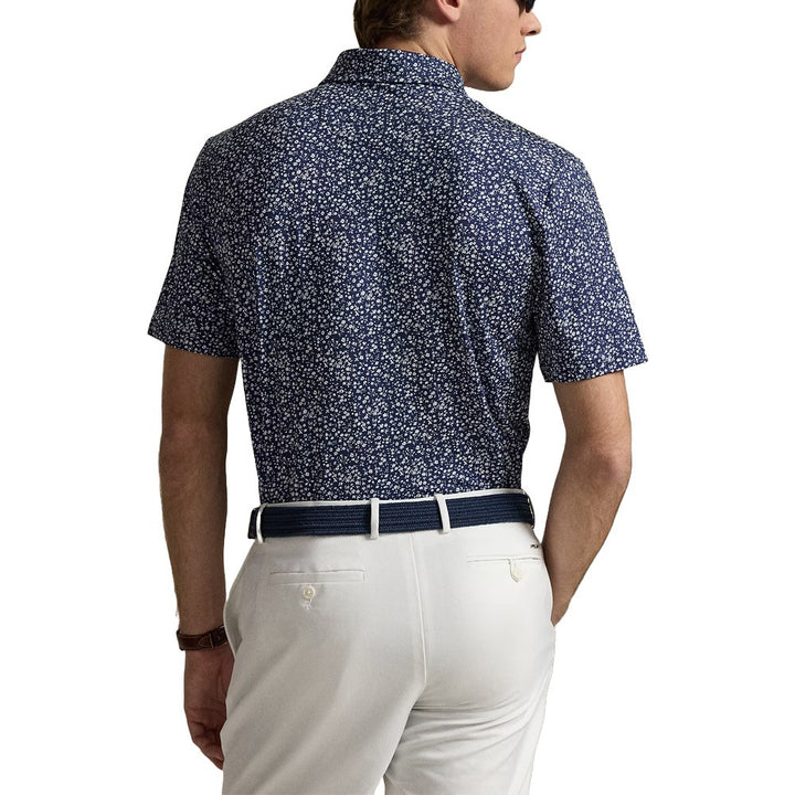 Ralph Lauren Lightweight Airlfow Golf Polo (Micro Toss Floral Print) Refined Navy - SP25 Men