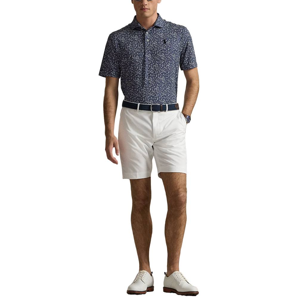 Ralph Lauren Lightweight Airlfow Golf Polo (Micro Toss Floral Print) Refined Navy - SP25 Men