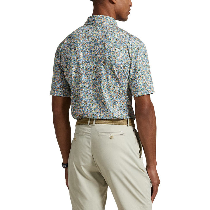 Ralph Lauren Classic Fit Performance Lightweight Airflow Golf Polo Peach Tree Multi - SP25 Men