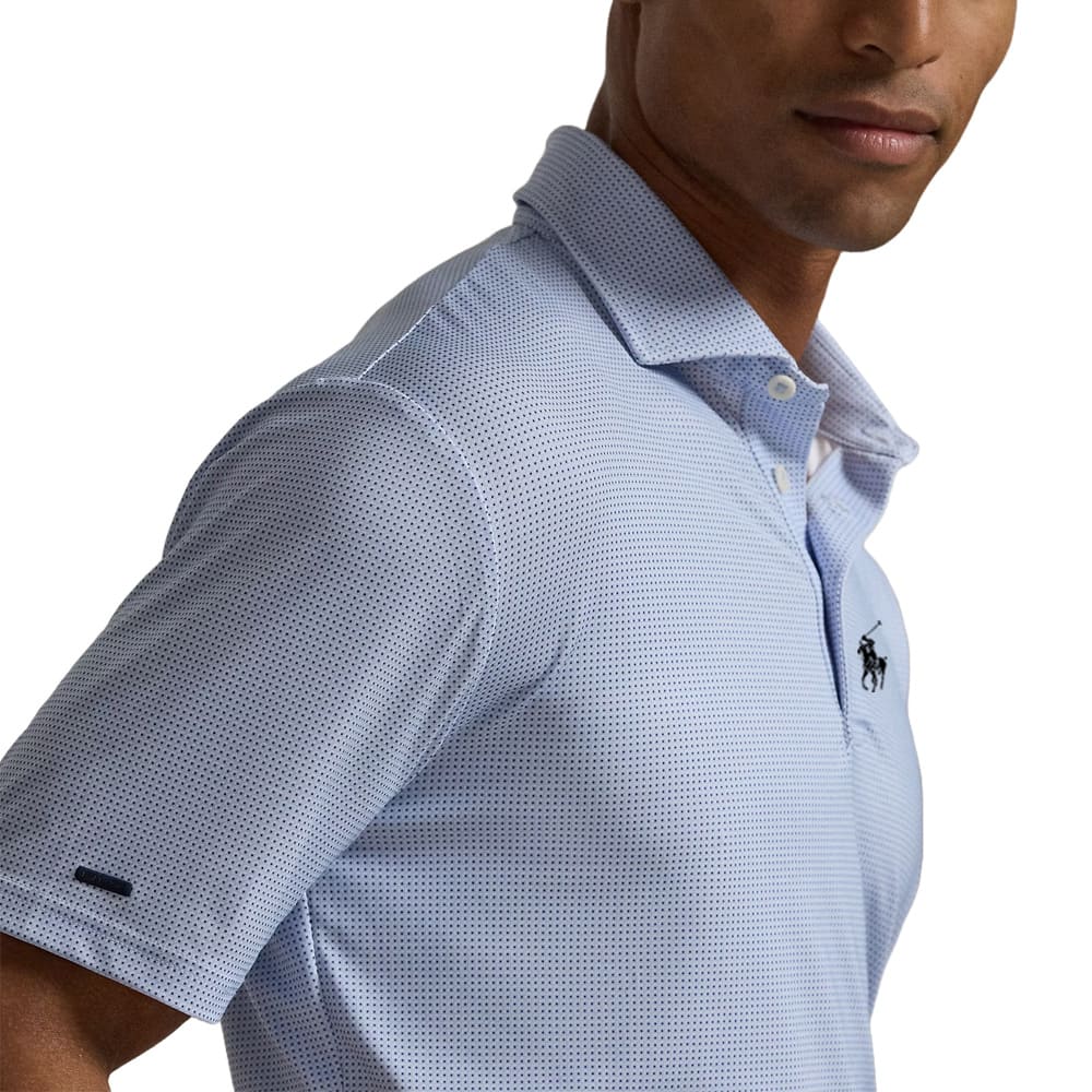 Ralph Lauren Classic Fit Performance Lightweight Airflow Golf Polo Micro Cube Refined Navy - SP25 Men