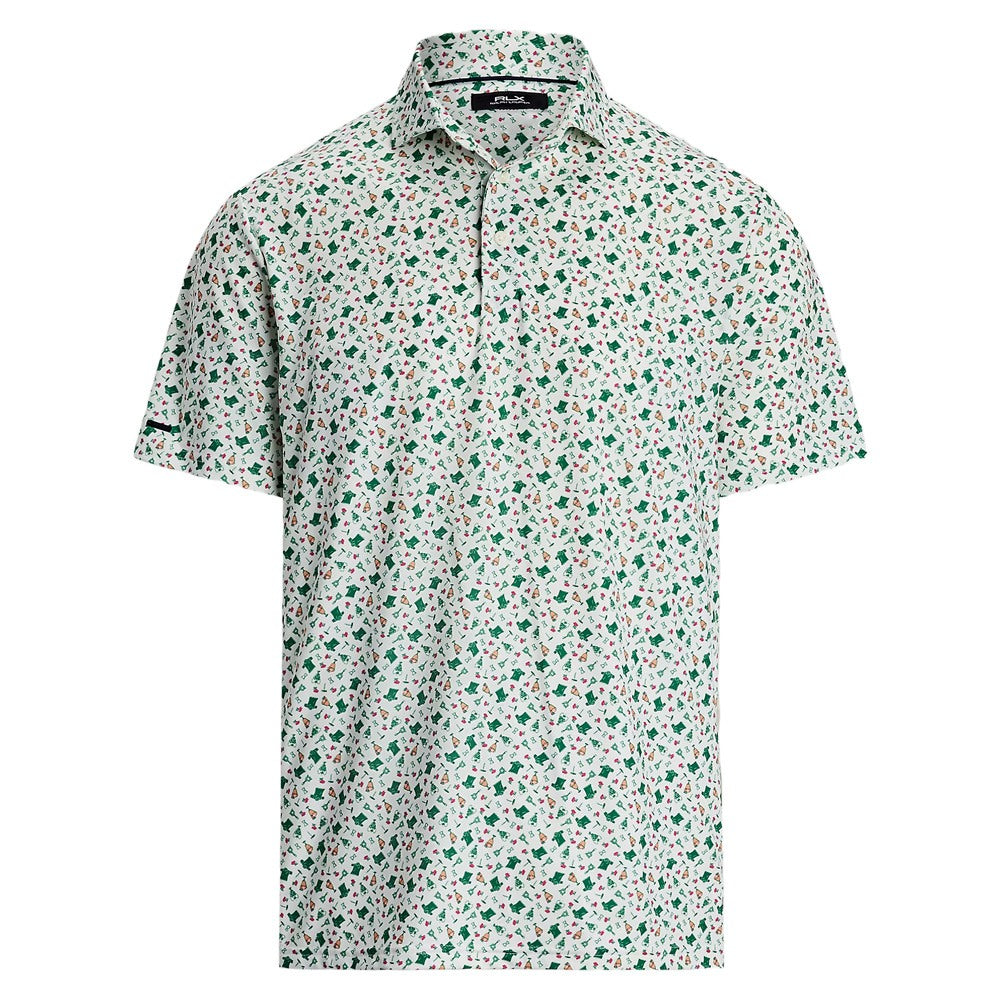 Ralph Lauren Shortsleeve Lightweight Airflow Augusta Print Golf Polo Polo Tee Time - SP25 Men