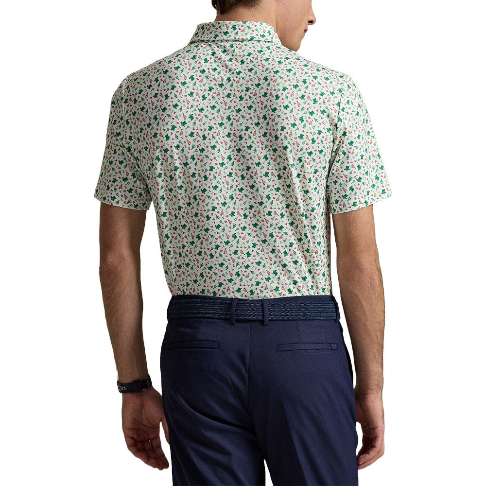 Ralph Lauren Shortsleeve Lightweight Airflow Augusta Print Golf Polo Polo Tee Time - SP25 Men