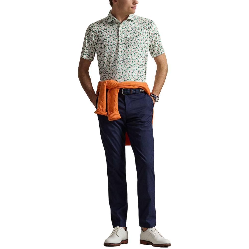 Ralph Lauren Shortsleeve Lightweight Airflow Augusta Print Golf Polo Polo Tee Time - SP25 Men