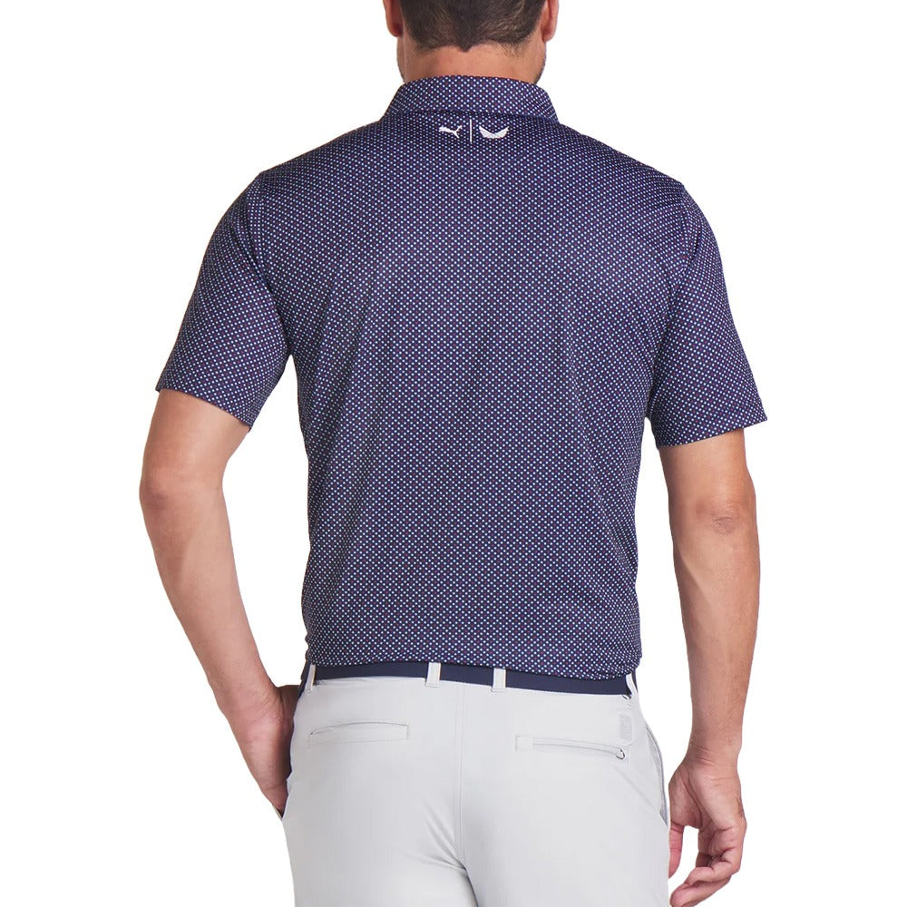PUMA Volition Micro Star Golf Polo Deep Navy - SS25 Men