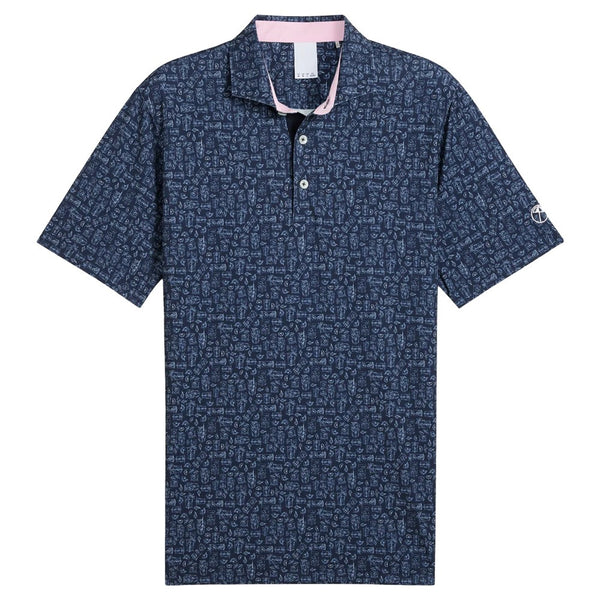 PUMA AP Sketch Golf Polo Deep Navy/Peaceful Blue - SS25 Men