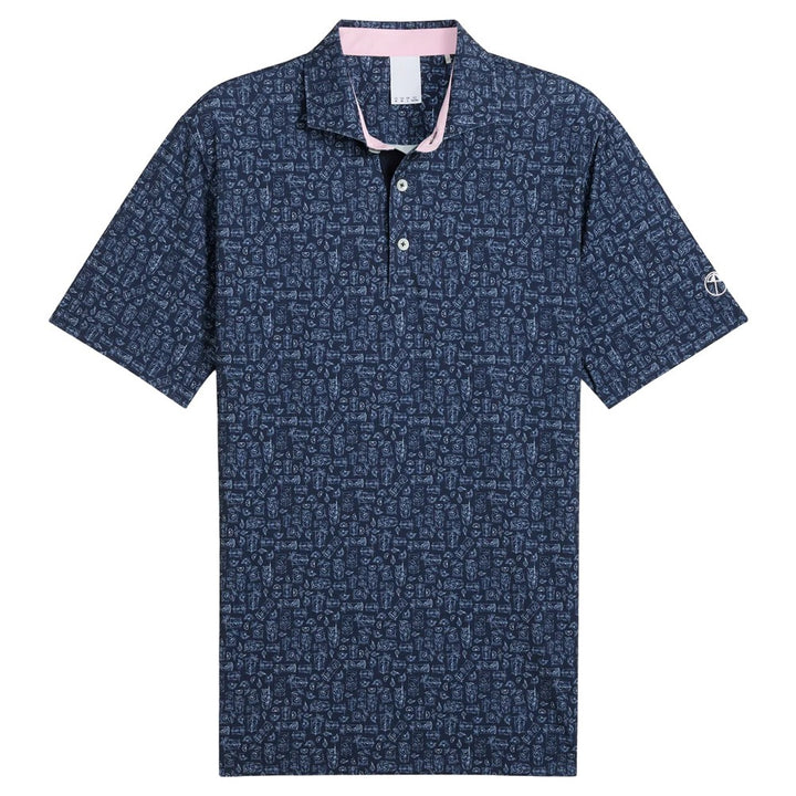 PUMA AP Sketch Golf Polo Deep Navy/Peaceful Blue - SS25 Men