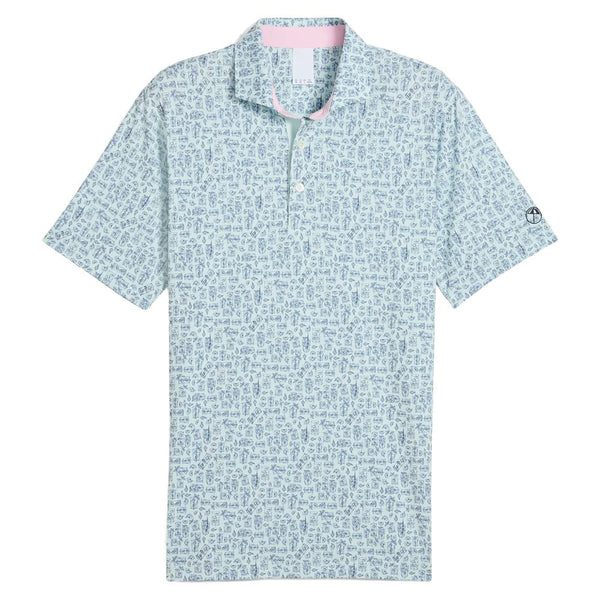 PUMA AP Sketch Golf Polo Peaceful Blue - SS25 Men