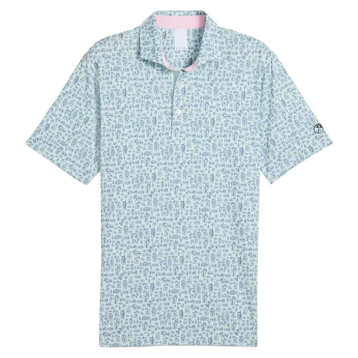 PUMA AP Sketch Golf Polo Peaceful Blue - SS25 Men