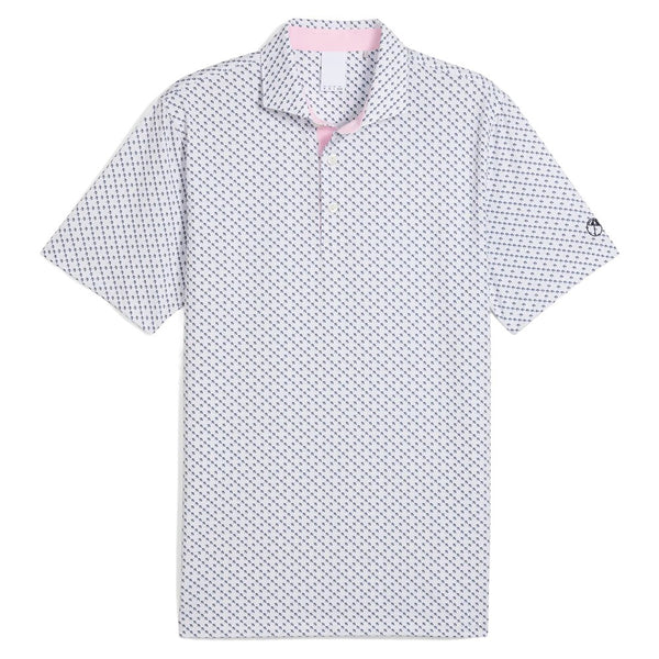 PUMA AP Micro Umbrellas Golf Polo White Glow - SS25 Men