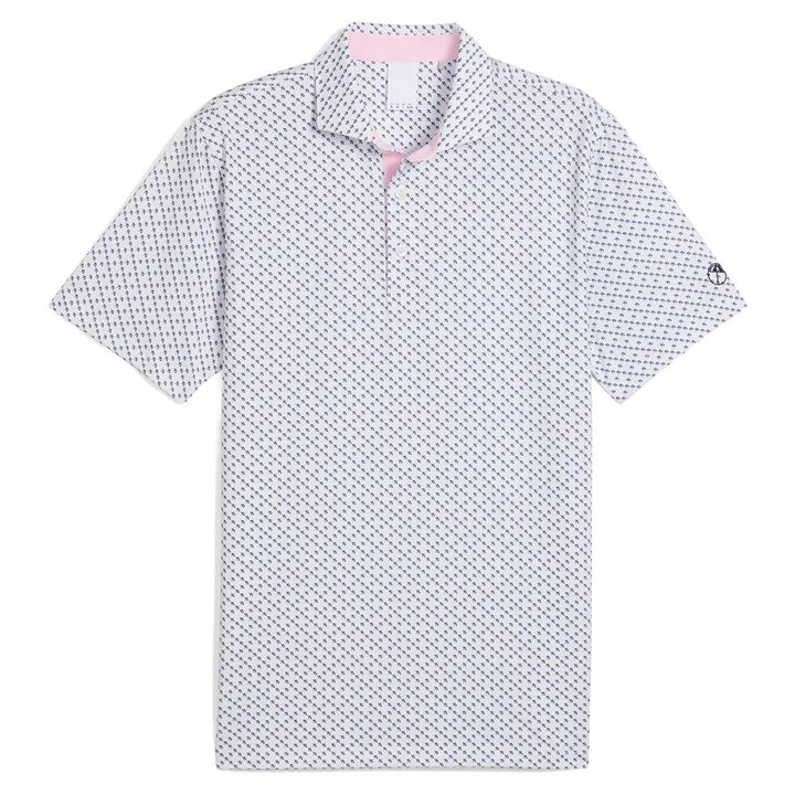 PUMA AP Micro Umbrellas Golf Polo White Glow - SS25 Men