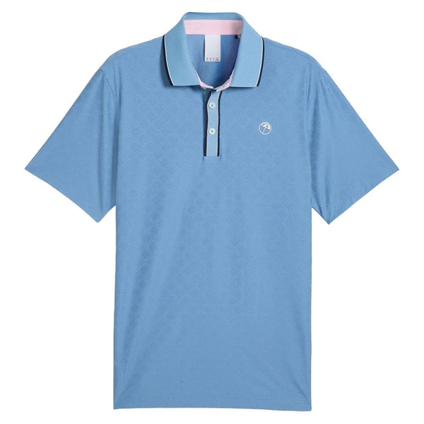 PUMA AP Tipped Jacquard Golf Polo Zen Blue - SS25 Men