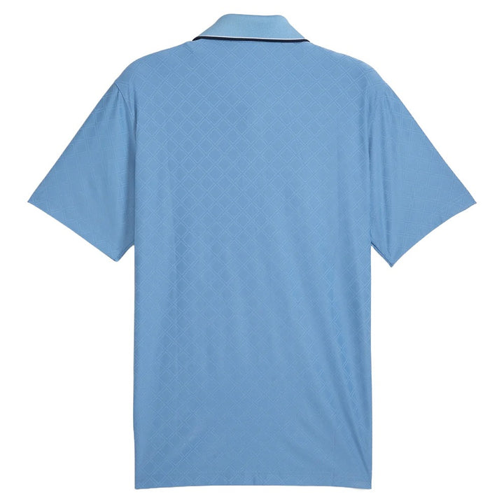 PUMA AP Tipped Jacquard Golf Polo Zen Blue - SS25 Men