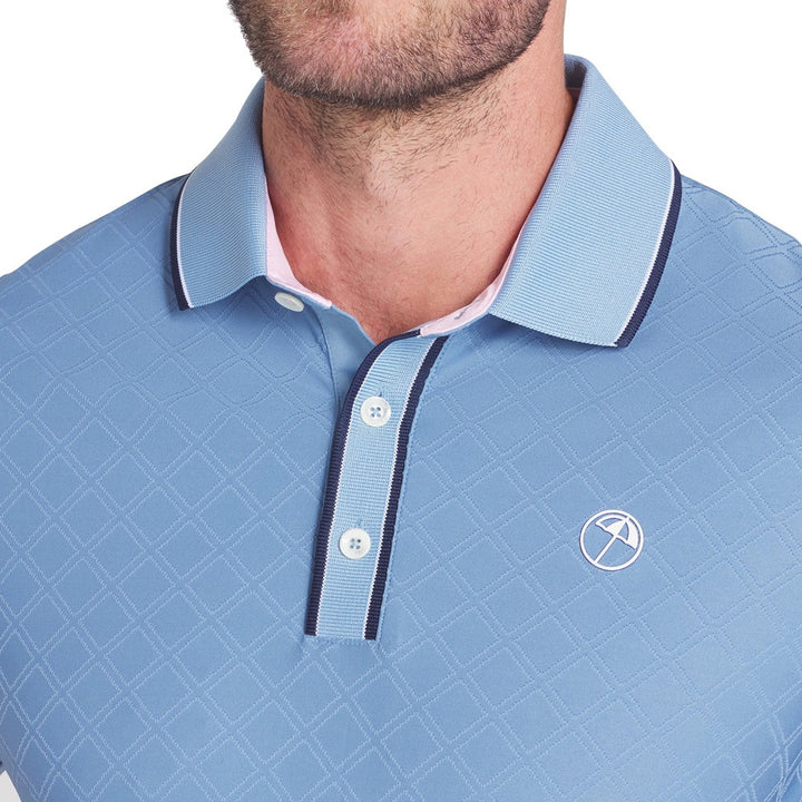 PUMA AP Tipped Jacquard Golf Polo Zen Blue - SS25 Men