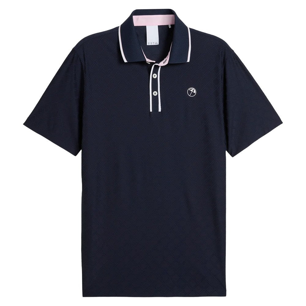 PUMA AP Tipped Jacquard Golf Polo Deep Navy - SS25 Men – Golfio