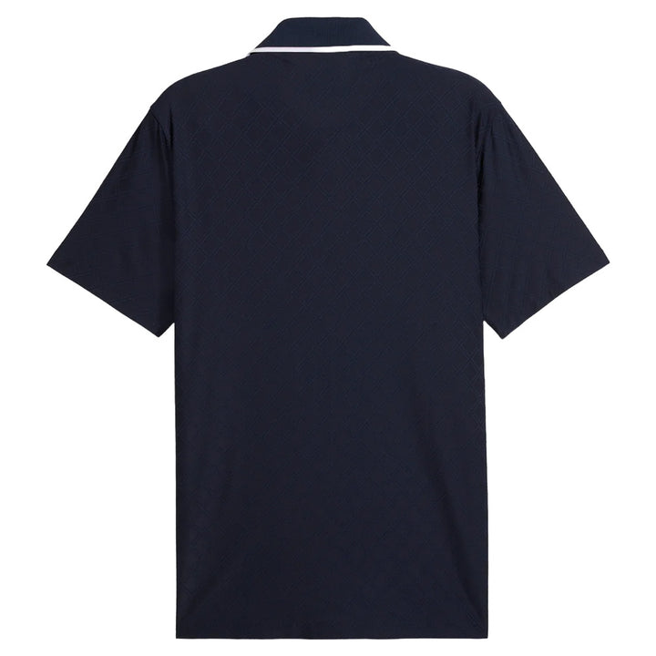 PUMA AP Tipped Jacquard Golf Polo Deep Navy - SS25 Men