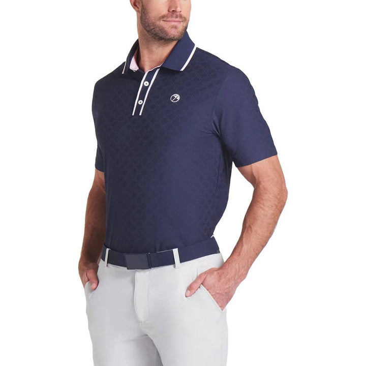 PUMA AP Tipped Jacquard Golf Polo Deep Navy - SS25 Men