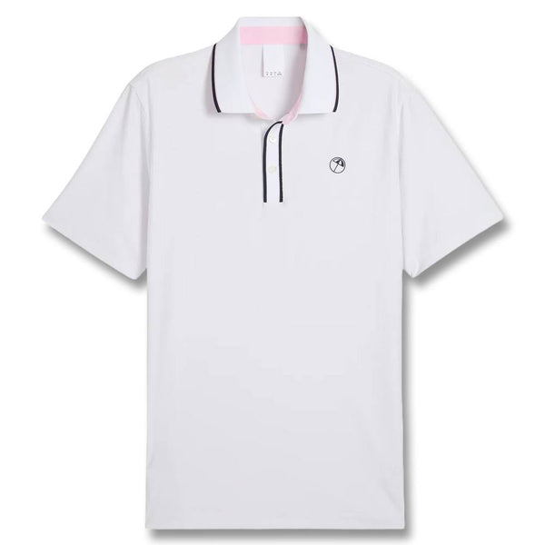 PUMA AP Tipped Jacquard Golf Polo White Glow - SS25 Men
