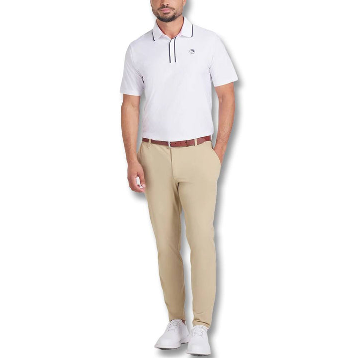 PUMA AP Tipped Jacquard Golf Polo White Glow - SS25 Men