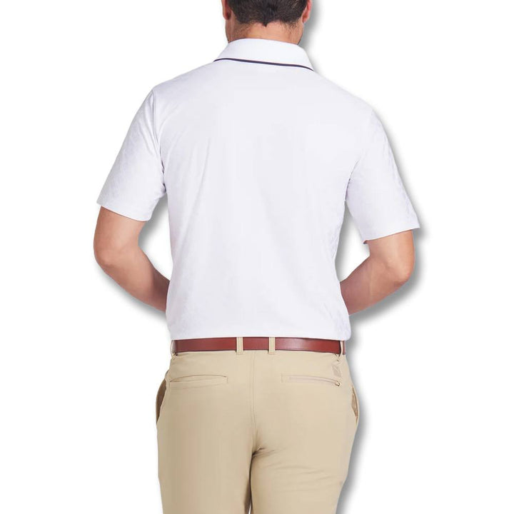 PUMA AP Tipped Jacquard Golf Polo White Glow - SS25 Men