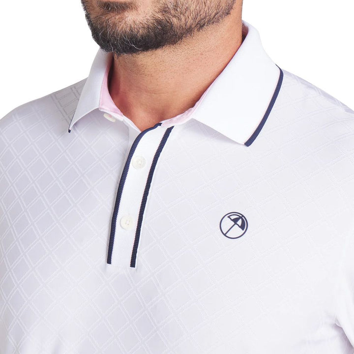 PUMA AP Tipped Jacquard Golf Polo White Glow - SS25 Men