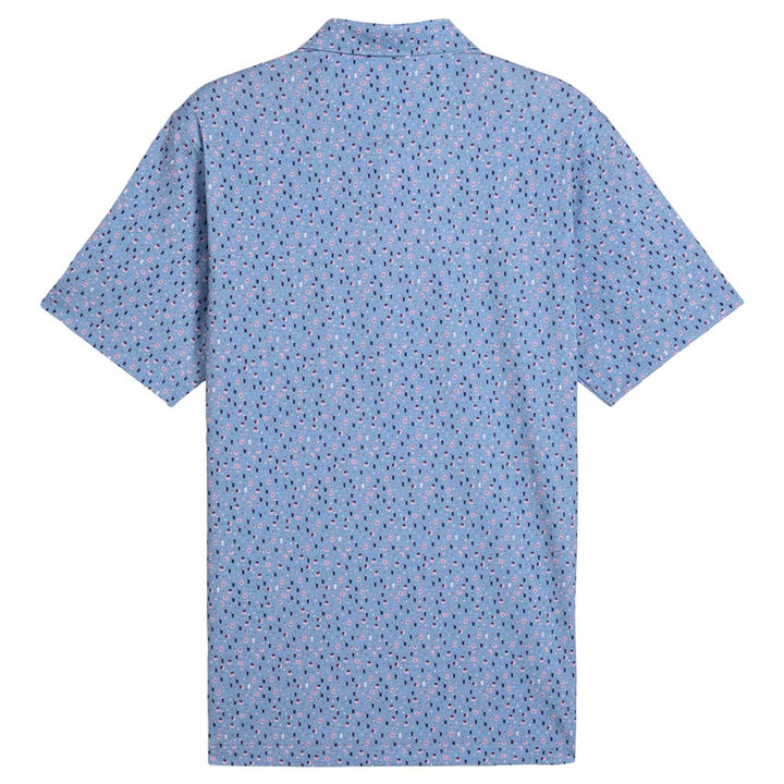 PUMA AP Tea Time Golf Polo Zen Blue/Pale Pink - SS25 Men