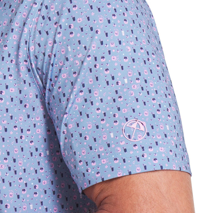PUMA AP Tea Time Golf Polo Zen Blue/Pale Pink - SS25 Men