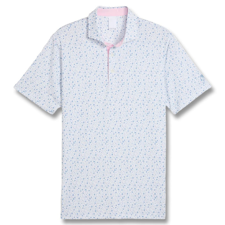 PUMA AP Tea Time Golf Polo White Glow/Zen Blue - SS25 Men