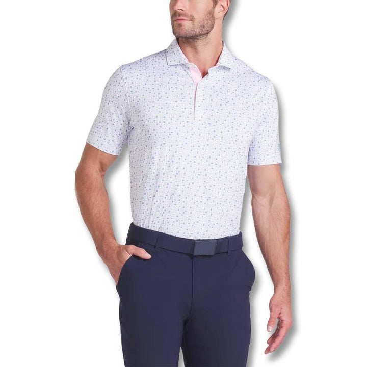 PUMA AP Tea Time Golf Polo White Glow/Zen Blue - SS25 Men