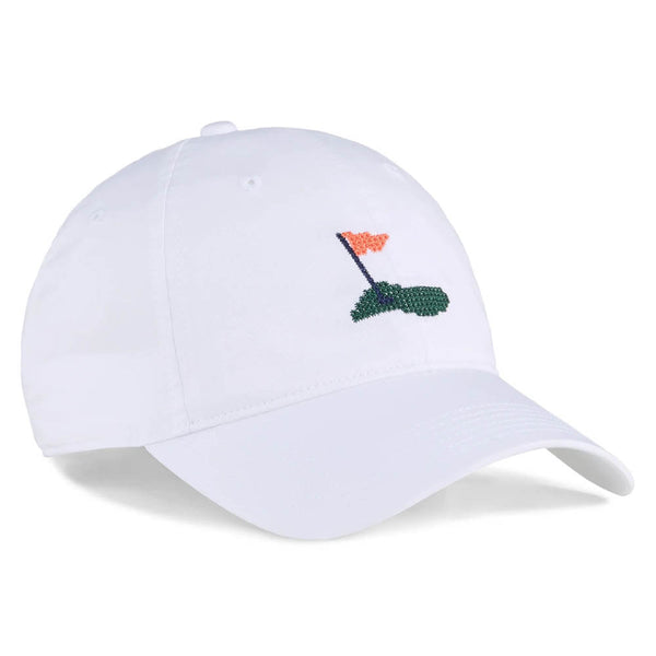 PUMA Needlepoint Dad Golf Cap White - SS25 Women
