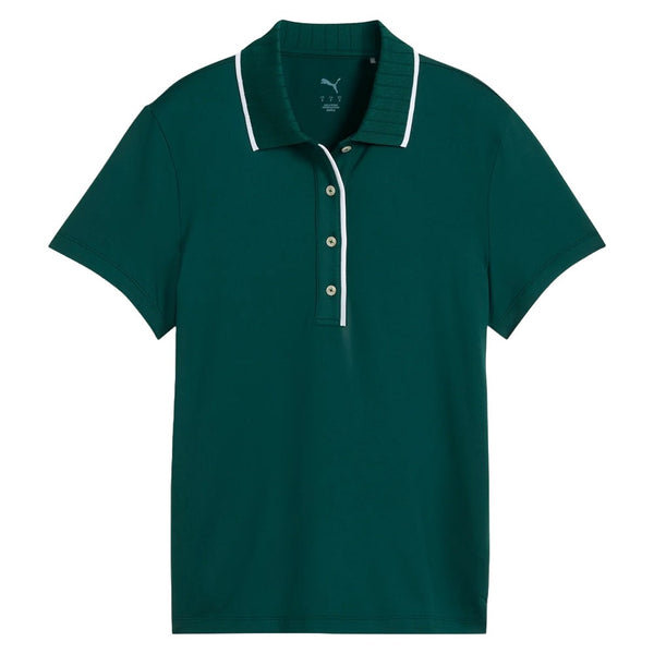 PUMA Cloudspun Bridges Golf Polo Dark Myrtle - SS25 Women