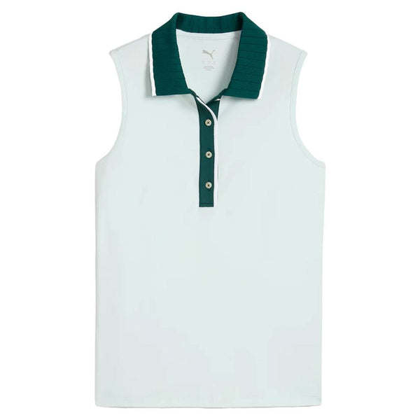 PUMA CLOUDSPUN Bridges Sleeveless Golf Polo Peaceful Blue - SS25 Women