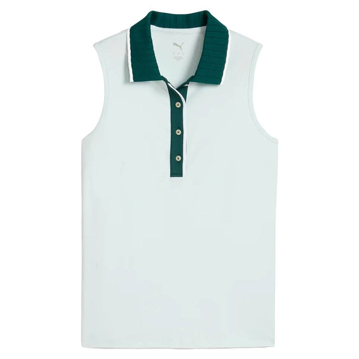 PUMA CLOUDSPUN Bridges Sleeveless Golf Polo Peaceful Blue - SS25 Women