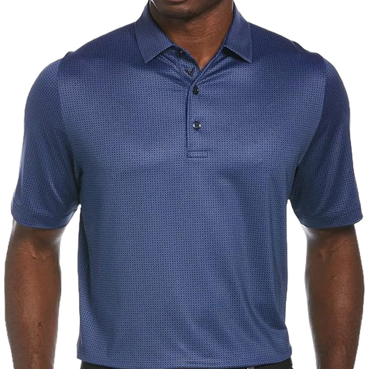 Callaway All Over Chevron Foulard Print Golf Polo Blue Radiance - SP25 Men