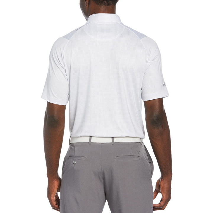 Callaway All Over Chevron Foulard Print Golf Polo Bright White - SP25 Men