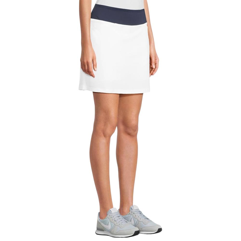 Callaway 17" High Waist Color Block Golf Skirt (with Back Pleats) Brilliant White - SP25 Women