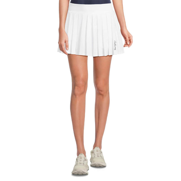 Callaway 16" High Waist Solid Golf Skort Brilliant White - SP25 Women