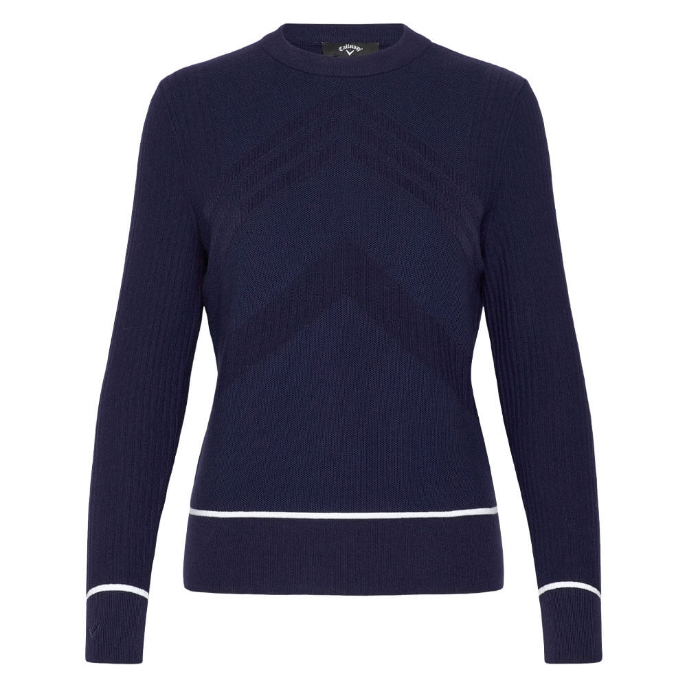 Callaway Multi-Stitch Chevron Golf Sweater (with Tipping) Peacoat - SP25 Women