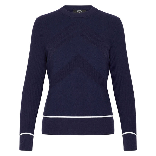 Callaway Multi-Stitch Chevron Golf Sweater (with Tipping) Peacoat - SP25 Women
