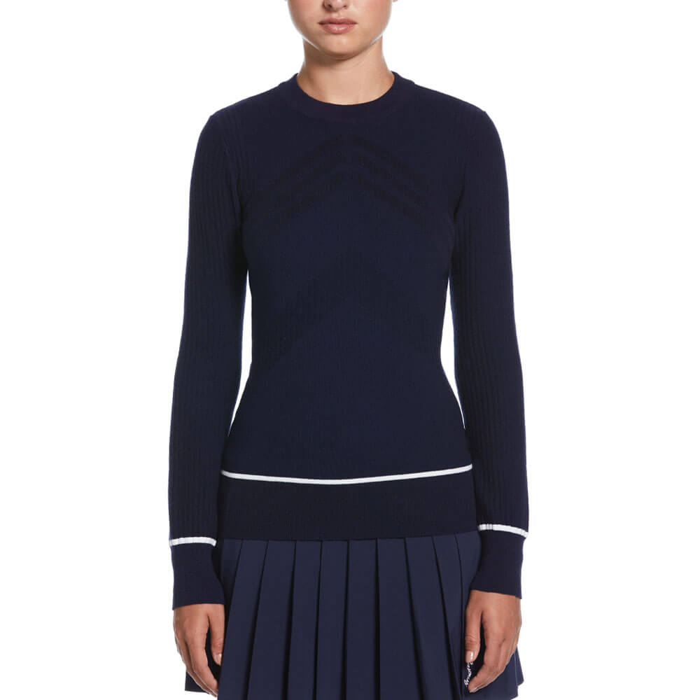 Callaway Multi-Stitch Chevron Golf Sweater (with Tipping) Peacoat - SP25 Women