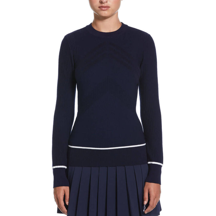 Callaway Multi-Stitch Chevron Golf Sweater (with Tipping) Peacoat - SP25 Women