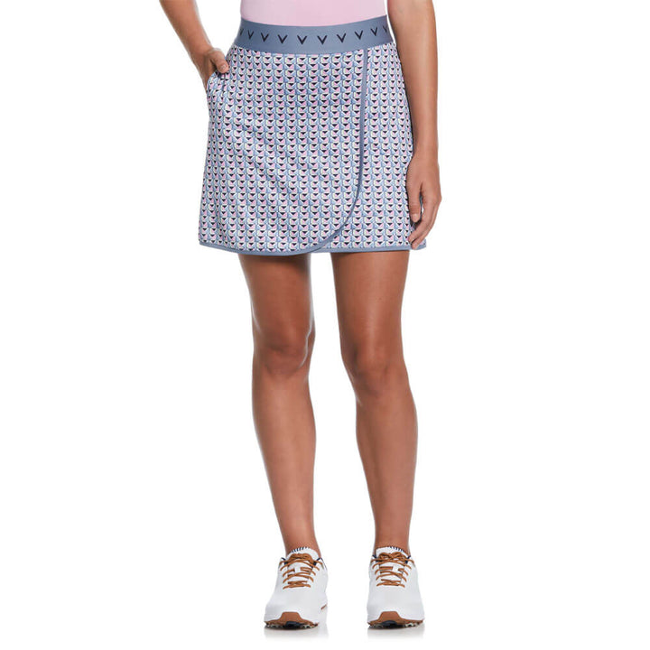 Callaway 17" Chevron Geo Wrap Golf Skort Flint Stone - SP25 Women