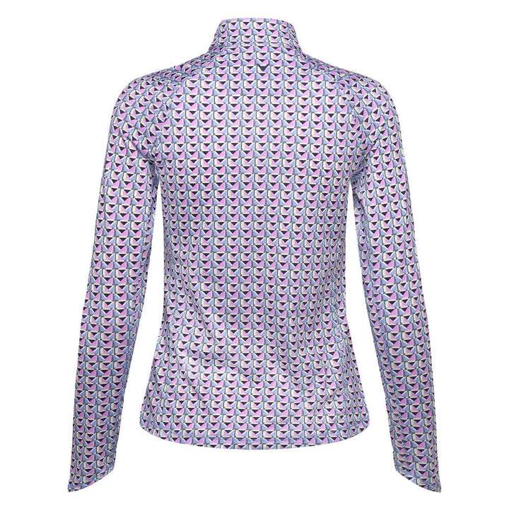 Callaway Geo Printed Sun Protection Golf Pullover Flint Stone - SP25 Women