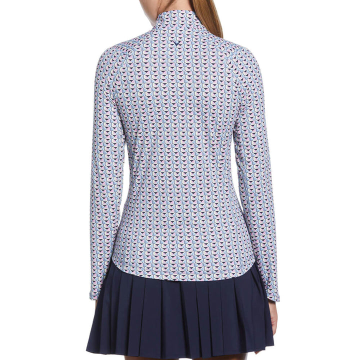 Callaway Geo Printed Sun Protection Golf Pullover Flint Stone - SP25 Women