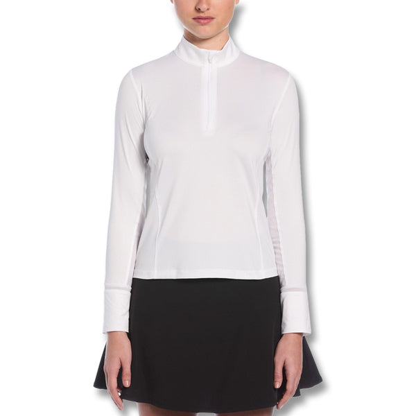 Callaway Waist Length Sun Protection Golf Pullover Brilliant White - SP25 Women